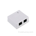 CAT5E UTP Dual Port RJ45 Surface Box